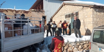 Deprem bölgesinde köy ve mahallelere dayanışmayı taşıyoruz